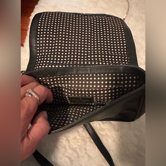 Kate Spade New York Black Classic Crossbody Bag Purse Leather - Picture 5 of 6